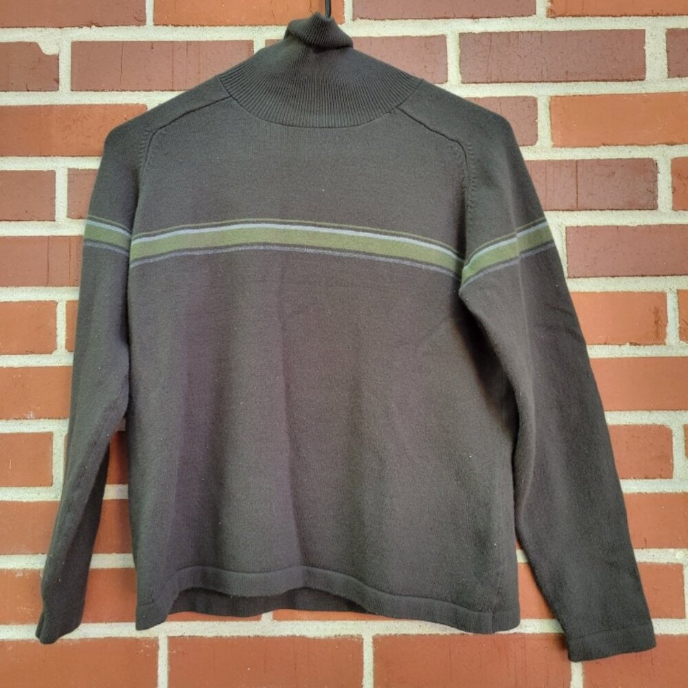 Relativity Olive Green Mock-Turtle Neck Sweater - Size M